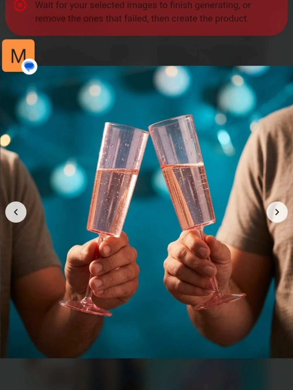 Pink Acrylic Champagne Flutes — Set of Elegant Disposable Party Glasses